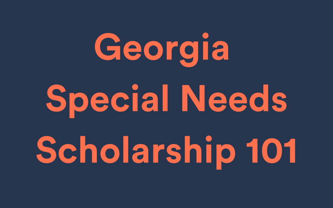 Georgia Special Needs Scholarship 101